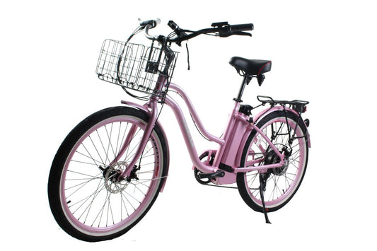 Malibu Elite Max Beach Cruiser E-Bike — 36V 350W, 30+ Mile Range