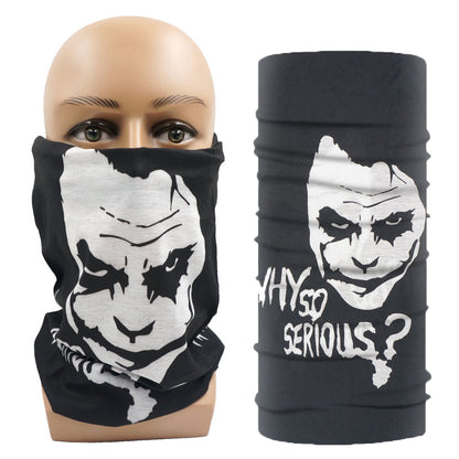 "Clown V Motorcycle Half Face Mask Multi-Function Scarf"