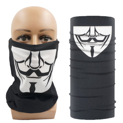 "Clown V Motorcycle Half Face Mask Multi-Function Scarf"