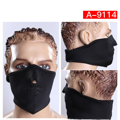 E-Bike Skeleton Face Mask — Windproof Neoprene, Dustproof, All-Season Riding Mask