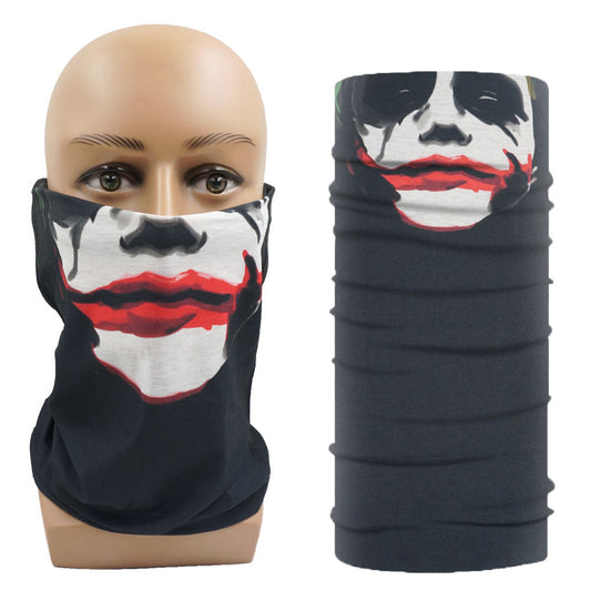 "Clown V Motorcycle Half Face Mask Multi-Function Scarf"