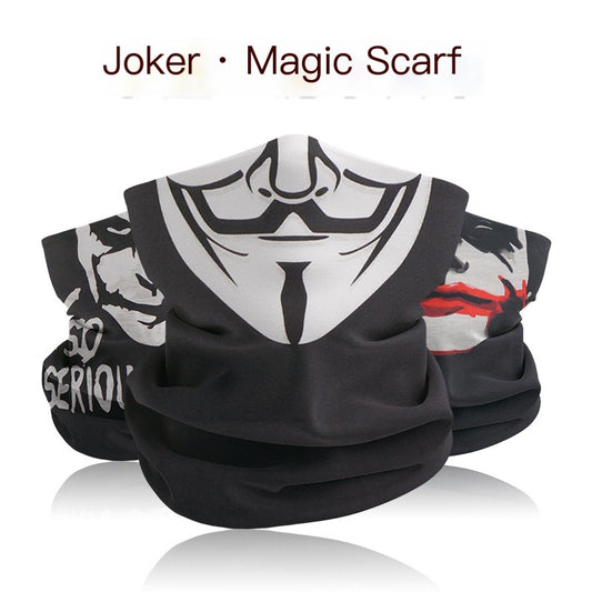 "Clown V Motorcycle Half Face Mask Multi-Function Scarf"