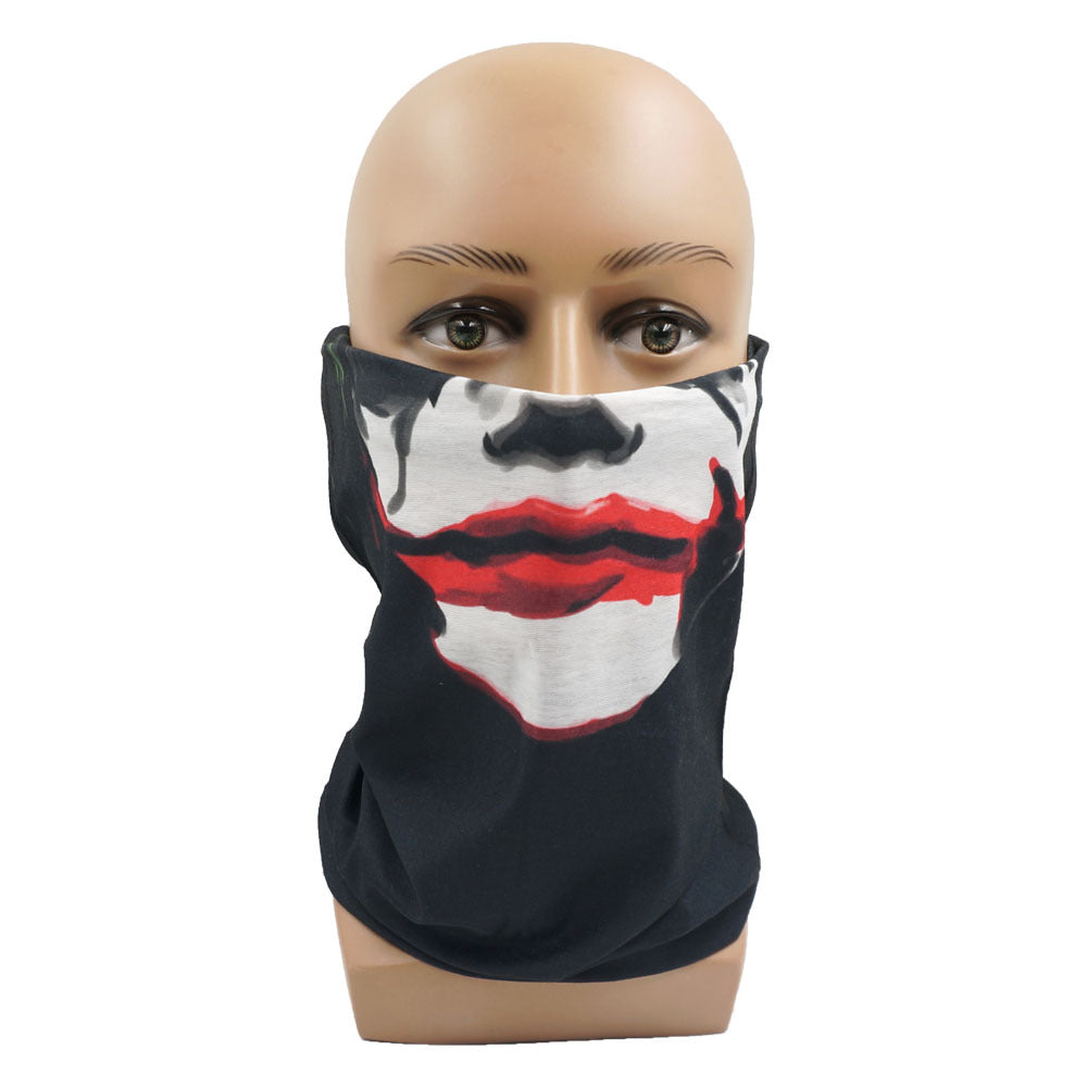 "Clown V Motorcycle Half Face Mask Multi-Function Scarf"