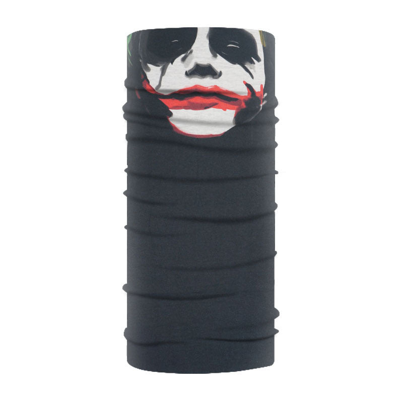 "Clown V Motorcycle Half Face Mask Multi-Function Scarf"