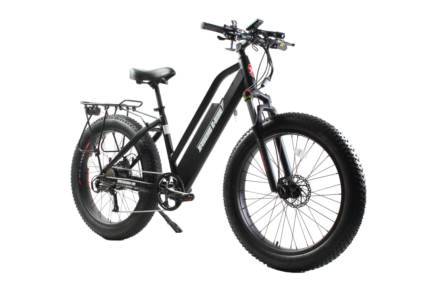 Boulderado 48V Fat Tire E-Mountain Bike — 500W Bafang Motor, 70+ Mile Range