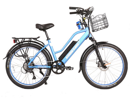 Catalina 48V Beach Cruiser E-Bike — 500W Motor, Long Range Step-Through Comfort Bike