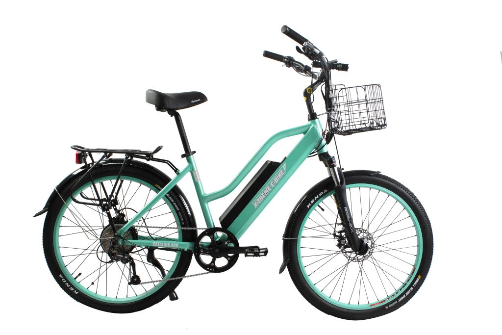 Catalina 48V Beach Cruiser E-Bike — 500W Motor, Long Range Step-Through Comfort Bike