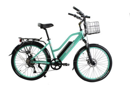 Catalina 48V Beach Cruiser E-Bike — 500W Motor, Long Range Step-Through Comfort Bike