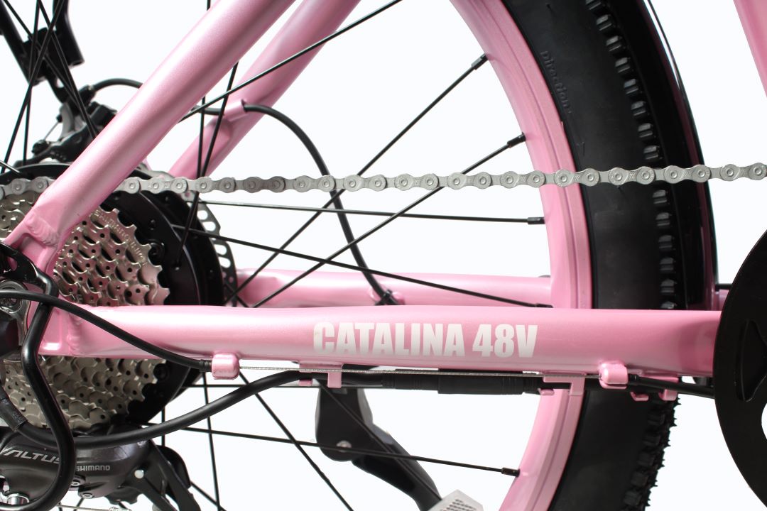 Catalina 48V Beach Cruiser E-Bike — 500W Motor, Long Range Step-Through Comfort Bike