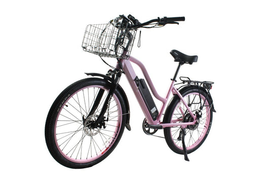 Catalina 48V Beach Cruiser E-Bike — 500W Motor, Long Range Step-Through Comfort Bike