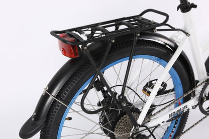 Catalina 48V Beach Cruiser E-Bike — 500W Motor, Long Range Step-Through Comfort Bike