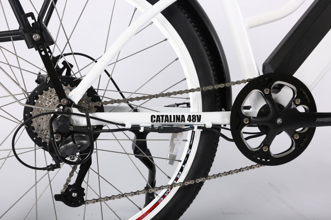 Catalina 48V Beach Cruiser E-Bike — 500W Motor, Long Range Step-Through Comfort Bike