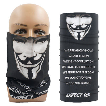 "Clown V Motorcycle Half Face Mask Multi-Function Scarf"