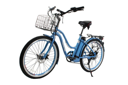 Malibu Elite Max Beach Cruiser E-Bike — 36V 350W, 30+ Mile Range