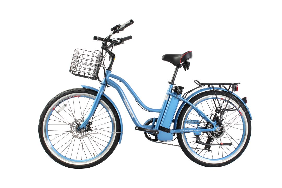 Malibu Elite Max Beach Cruiser E-Bike — 36V 350W, 30+ Mile Range