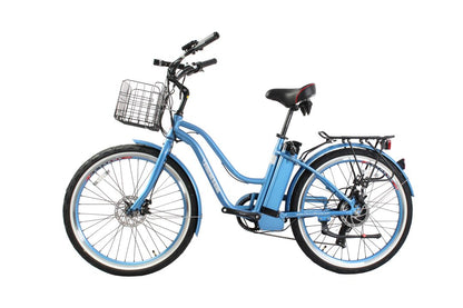 Malibu Elite Max Beach Cruiser E-Bike — 36V 350W, 30+ Mile Range