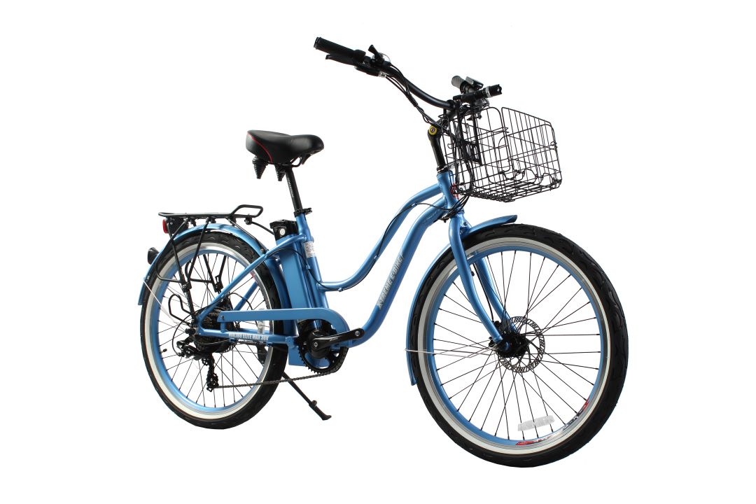 Malibu Elite Max Beach Cruiser E-Bike — 36V 350W, 30+ Mile Range