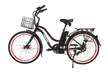 Malibu Elite Max Beach Cruiser E-Bike — 36V 350W, 30+ Mile Range