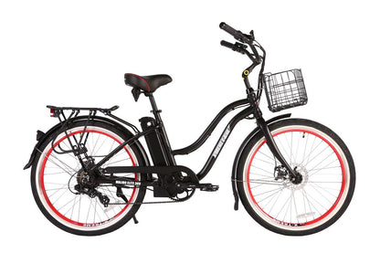 Malibu Elite Max Beach Cruiser E-Bike — 36V 350W, 30+ Mile Range