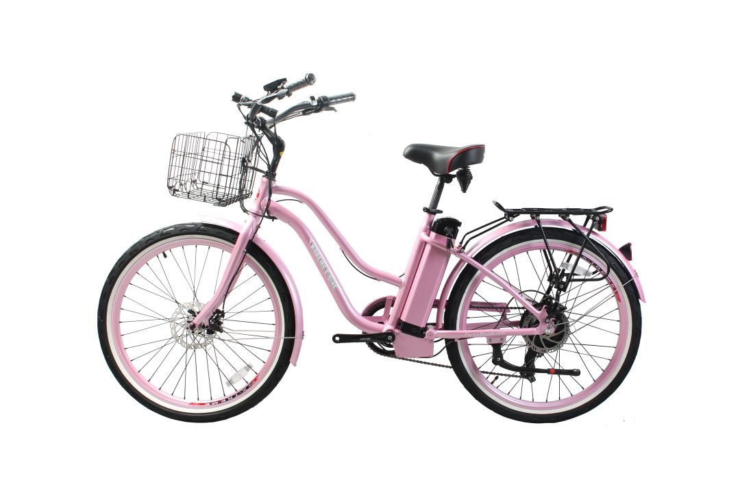 Malibu Elite Max Beach Cruiser E-Bike — 36V 350W, 30+ Mile Range