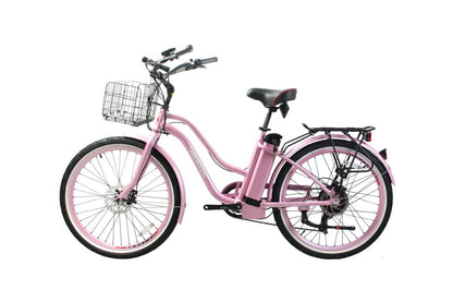 Malibu Elite Max Beach Cruiser E-Bike — 36V 350W, 30+ Mile Range
