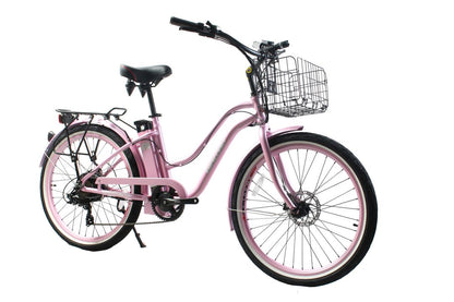 Malibu Elite Max Beach Cruiser E-Bike — 36V 350W, 30+ Mile Range