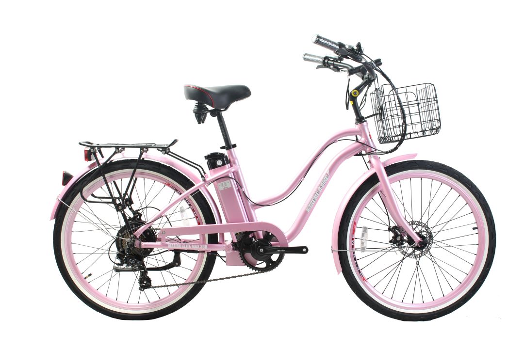 Malibu Elite Max Beach Cruiser E-Bike — 36V 350W, 30+ Mile Range