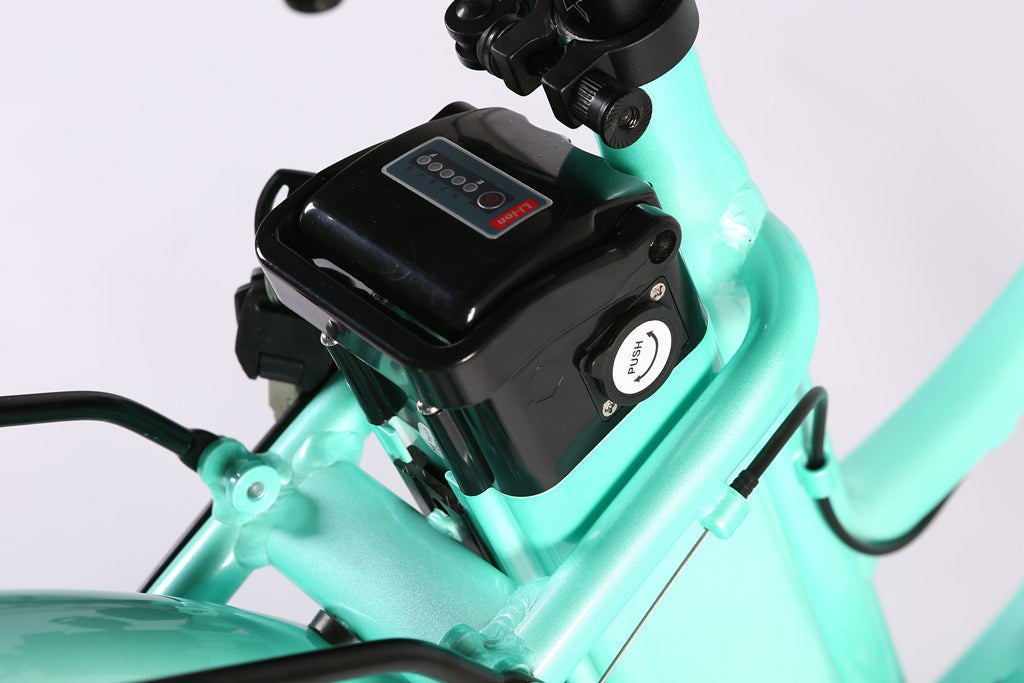 Malibu Elite Max Beach Cruiser E-Bike — 36V 350W, 30+ Mile Range