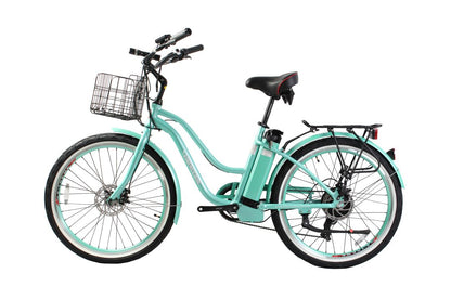 Malibu Elite Max Beach Cruiser E-Bike — 36V 350W, 30+ Mile Range