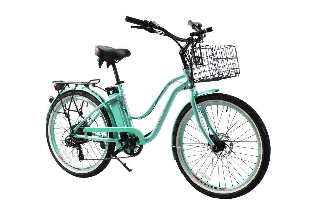 Malibu Elite Max Beach Cruiser E-Bike — 36V 350W, 30+ Mile Range