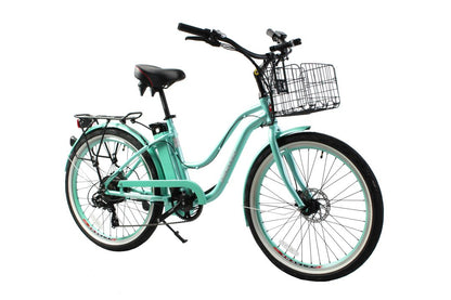 Malibu Elite Max Beach Cruiser E-Bike — 36V 350W, 30+ Mile Range