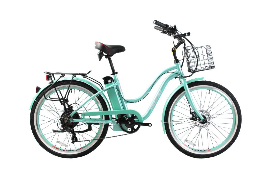 Malibu Elite Max Beach Cruiser E-Bike — 36V 350W, 30+ Mile Range