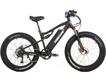 Rocky Road 48V Fat Tire E-Mountain Bike — 500W Bafang, Dual Suspension