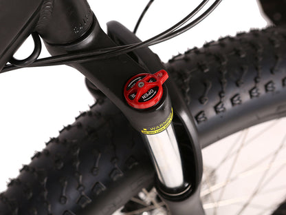 Rocky Road 48V Fat Tire E-Mountain Bike — 500W Bafang, Dual Suspension
