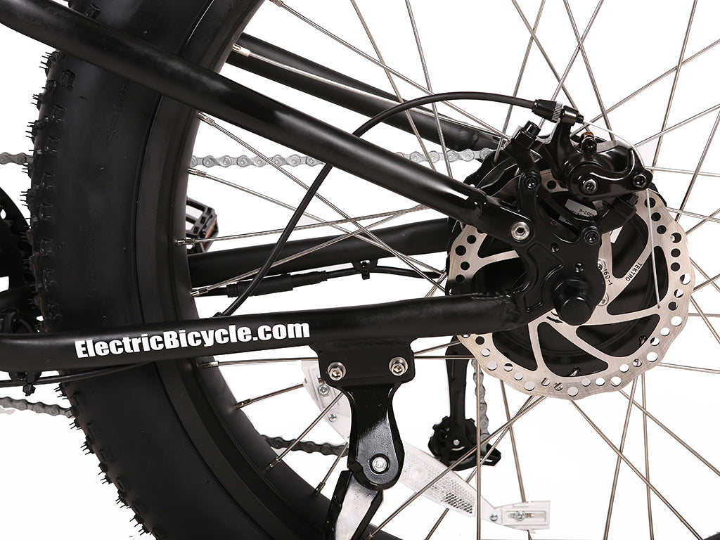 Rocky Road 48V Fat Tire E-Mountain Bike — 500W Bafang, Dual Suspension