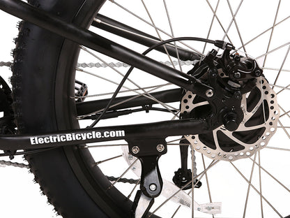 Rocky Road 48V Fat Tire E-Mountain Bike — 500W Bafang, Dual Suspension